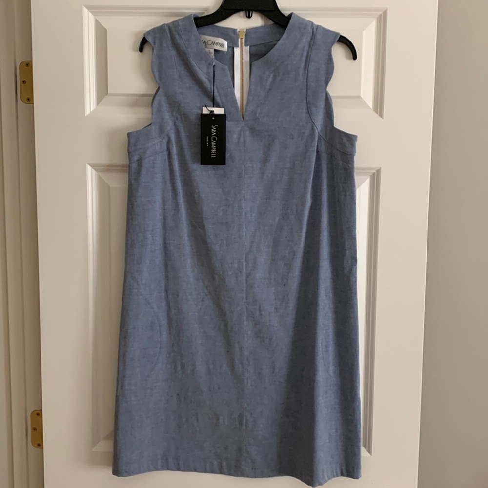 Sara Campbell Cambray Shift Dress Size L with Tags